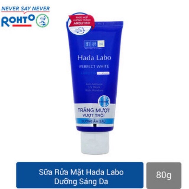 [HCM]??Sữa rửa mặt Hada Labo trắng da vượt trội 80g