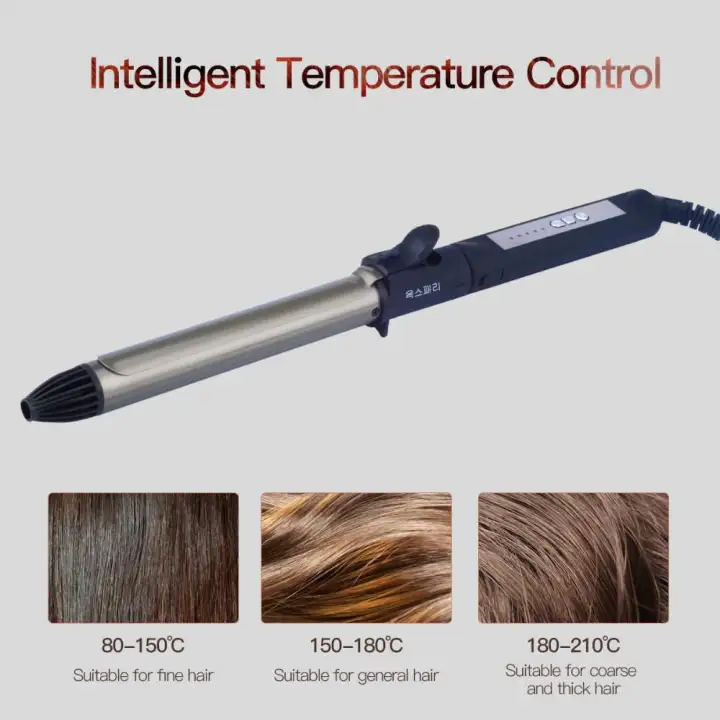 110v 240v 25mm Tourmaline Ceramic Hair Curling Iron Wet Dry Hair