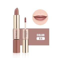 12 Colors Women 2 in 1 Velvet Matte Lipstick Lip Gloss Double-End Makeup D