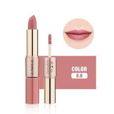 12 Colors Women 2 in 1 Velvet Matte Lipstick Lip Gloss Double-End Makeup F