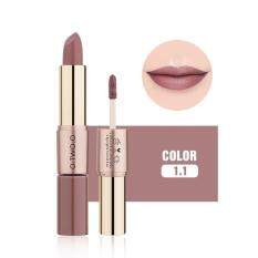 12 Colors Women 2 in 1 Velvet Matte Lipstick Lip Gloss Double-End Makeup K Jeromestore