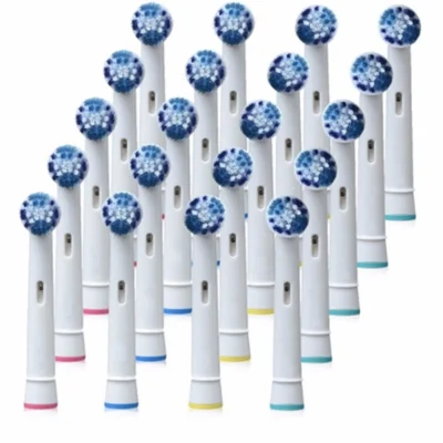 20 Pcs Pack Precision Clean Electric Tooth Brush Heads Replacement for Braun Oral-B Vitality