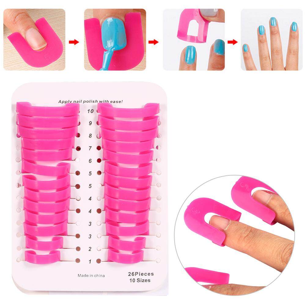 รีวิว 26PCS/Set Nail Art Equipment Polish Shield Protector Anti