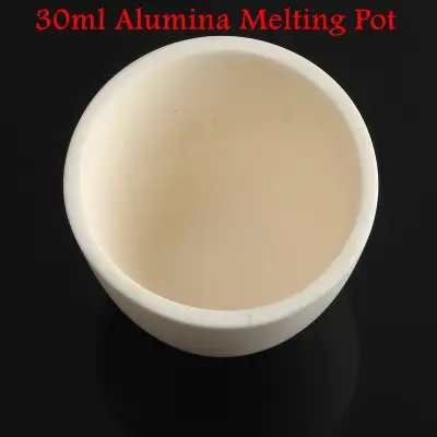 30ml High Purity 99% Alumina Conical Corundum Crucible Melting Lab Test Sample -