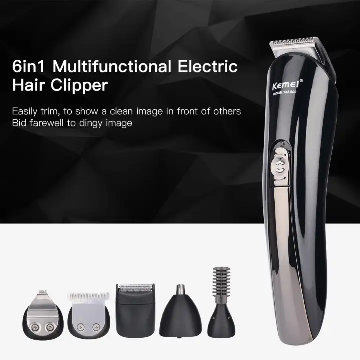 6 In 1 Grooming Kit Professional Electric Hair Clipper Shaver