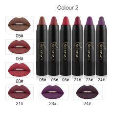 6Pcs Long-lasting Velvet Matte Color Pencil Lipstick Crayon Sexy Makeup Set B