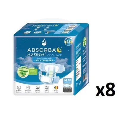 Absorba Nateen Maxi Plus M 10 pieces [Adult Diapers] x8