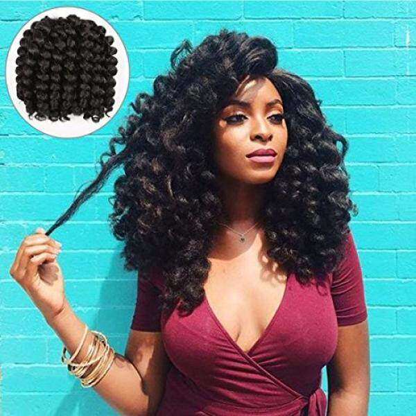 Alivovo 8 Inch Jumpy Wand Curl Braids Hair 4 Packs/Lot 20 Roots Jamaican Bounce Crochet Twist Braids Sensational African Collection Braiding Hair 110g (Black) - intl