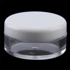 1 Buah Pot Kosmetik Kosong Perona Wajah Make Krim Base Pengupasan Bibir Wadah Putih Allwin