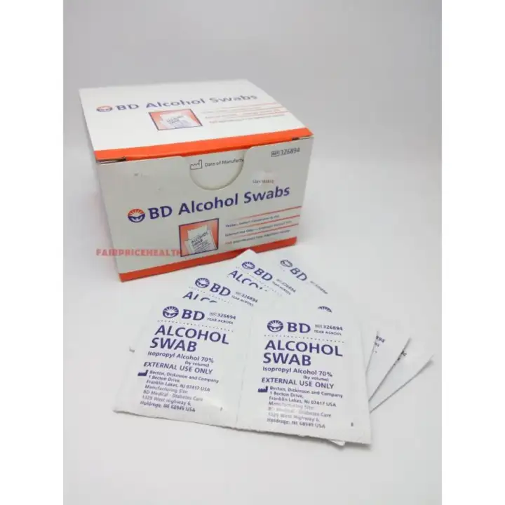 alcohol cotton swabs