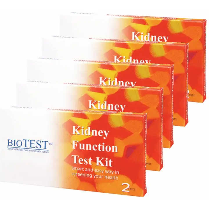 Biotest Kidney Function Test Kit 5 Boxes Pack Lazada