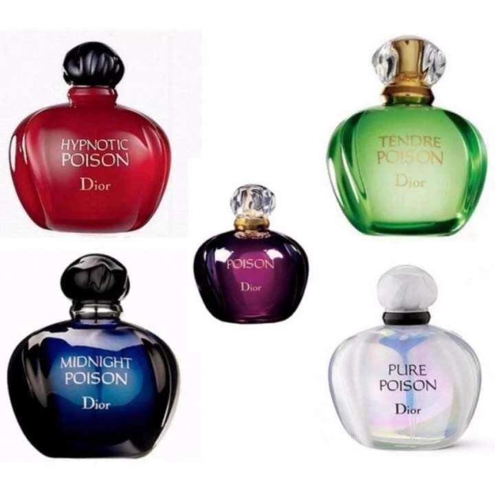 Christian D-i-o-r Perfume Poison Miniature Set of 5pcs x 5ml