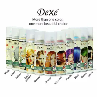 Dexe Temporary Hair Color Spray 138ml Lazada Dexe Temporary Hair Color Spray 138ml