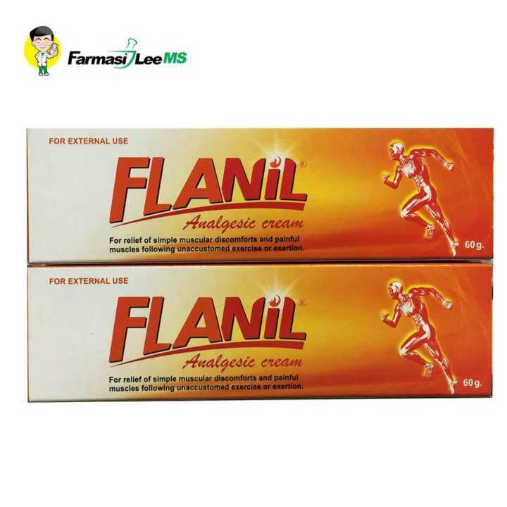 FLANIL Analgesic Cream 60g 2 boxes (Exp 10/2021) Lazada