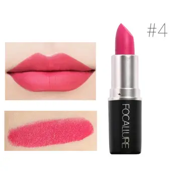 FOCALLURE Matte Lipstick Long-lasting Lipsticks Pigment Makeup Beauty Lips 4#
