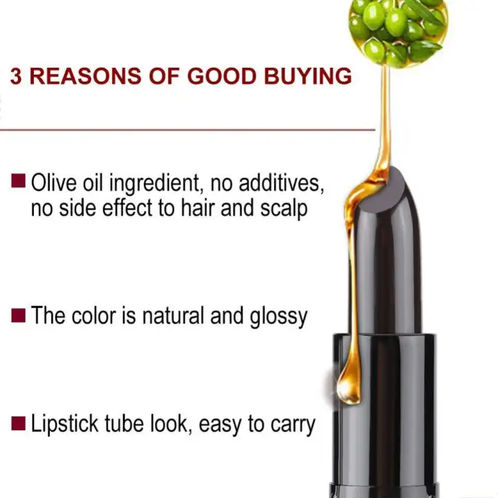 Hair Color Pen Temporary Lipstick Hair Dye Coloring White Hair