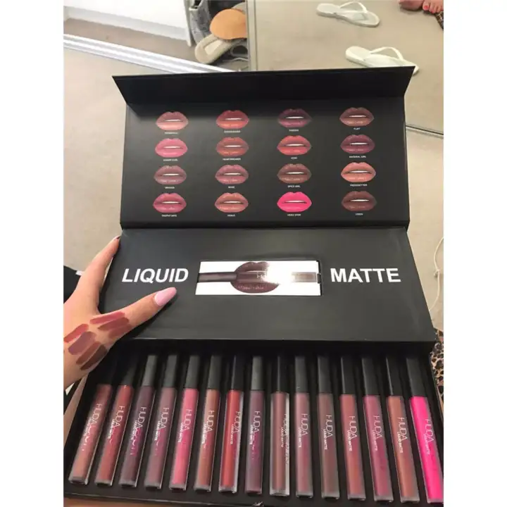 huda beauty 16 piece liquid matte