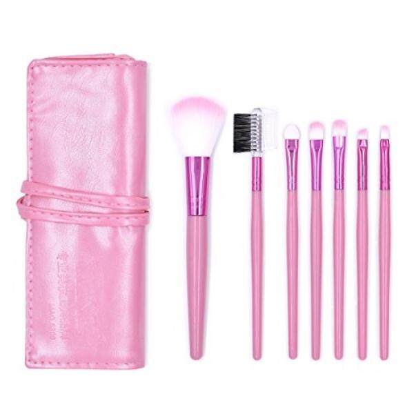 Riasan Brushes, maange 7 Pieces Riasan Brushes Set Bubuk Mata Shadow Eyeliner Bibir Kosmetik Brushes Perlengkapan Tools dengan Kemasan Yang Indah Tas (merah Muda) -Internasional