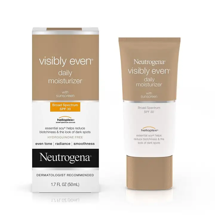 neutrogena visibly even daily facial moisturizer with broad spectrum spf 30 sunscreen