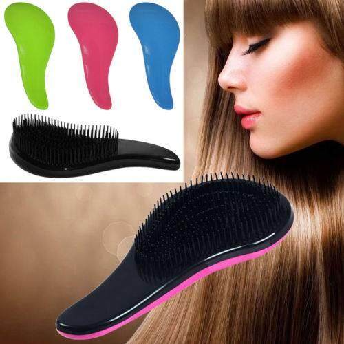 New Hair Brush Comb Magic Comb Salon Styling Detangling Handle Shower Tamer Hairbrush-Red - intl