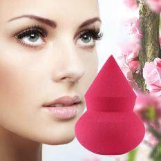 1pc satu sisi menunjuk labu berbentuk Makeup Sponge Blender Puff bubuk sempurna mawar merah
