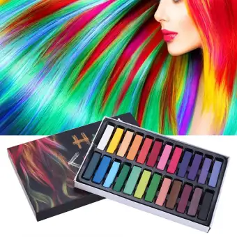 Ohico 24 Colors Hair Dye Chalk Temporary Instant Hair Color Non