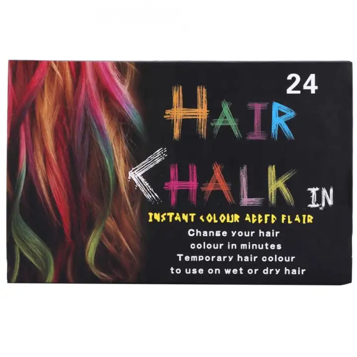 Ohico 24 Colors Hair Dye Chalk Temporary Instant Hair Color Non