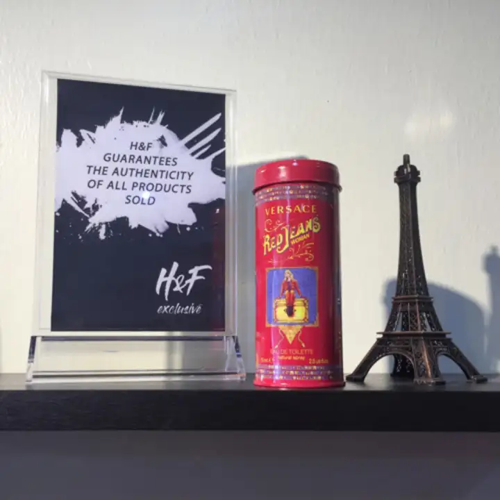 versace red jeans original