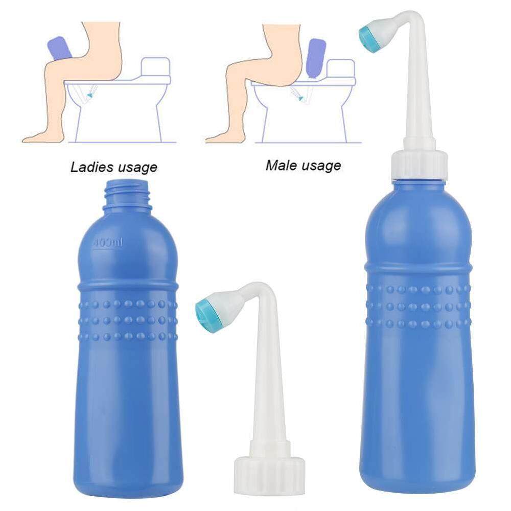 LD Pro Portable Kosong Kloset Duduk Botol Handheld Perjalanan Toilet Semprotan Tangan Kursi Air