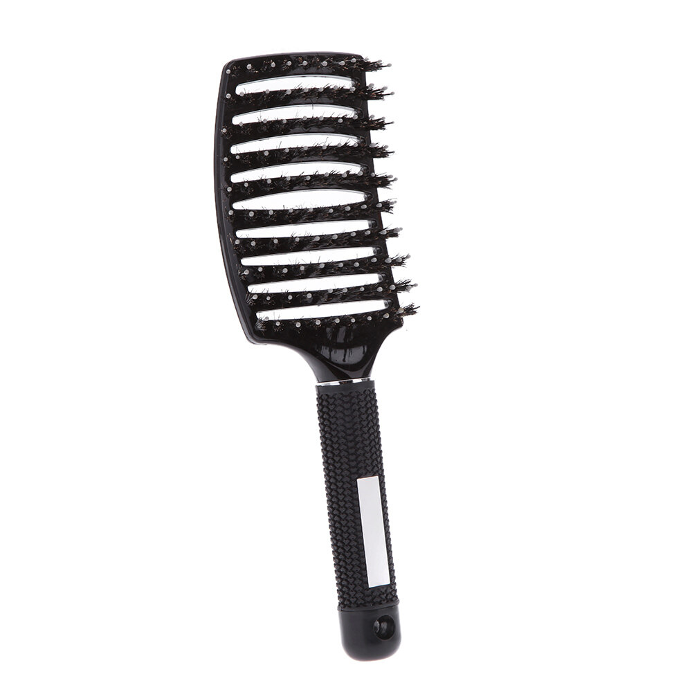 Profesional Anti-Statis Curved Ventilasi Barber Salon Hairdressing Rambut Gaya Alat Baris Gigi Sisir Sikat