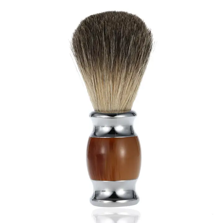Professional Pure Badger Hair Shaving Brush Resin Handle Barber Salon