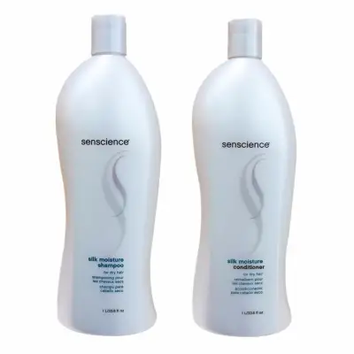 Senscience Silk Moisture Shampoo 1000ml + Conditioner 1000ml