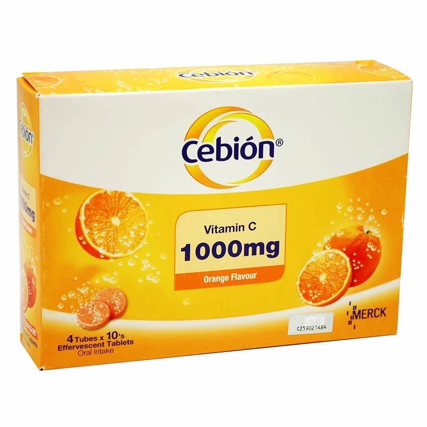 Image result for SEVENSEAS CEBION EFFERVESCENT VITAMIN C ORANGE 1000MG + CALCIUM 10'S X4