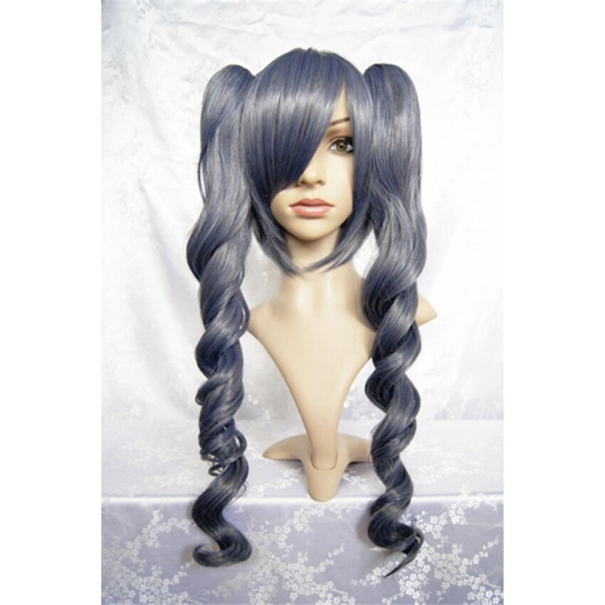 Huade Lanting Rambut Palsu Karakter Hitam Kepala Pelayan Ciel Abu-abu Wig Panjang Braid Cosplayparty Fashion Anime Manusia Kostum Penuh Lensa Okuler Daya Pandang Luas Heatresistant Serat-Intl