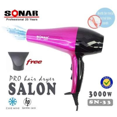 Sonar SN-33 Professional Pro High Power Hair Dryer Salon 3000W