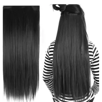 Elek Stylish Fashion Clip In Long Straight Hair Extensions Wigs