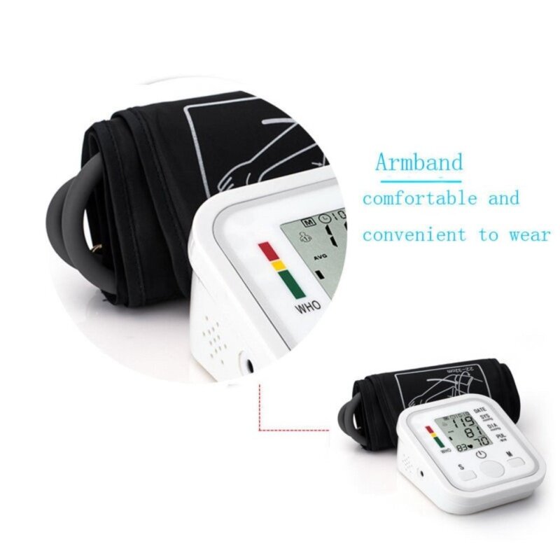 Nơi bán TOMSOO Automatic Digital LCD Arm Cuff Blood Pressure Pulse Monitor Sphgmomanometer New high-caliber