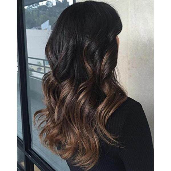 Ugeat 14 Inch 1G Per Helai 50 Gram U Tip Ekstensi Rambut Rambut Manusia Keratin Kuku Tips Balayage Warna darkest Cokelat #2 Memudar Ke Medium Cokelat #6 Pre-bonded Brazilian Lurus Rambut-Internasional