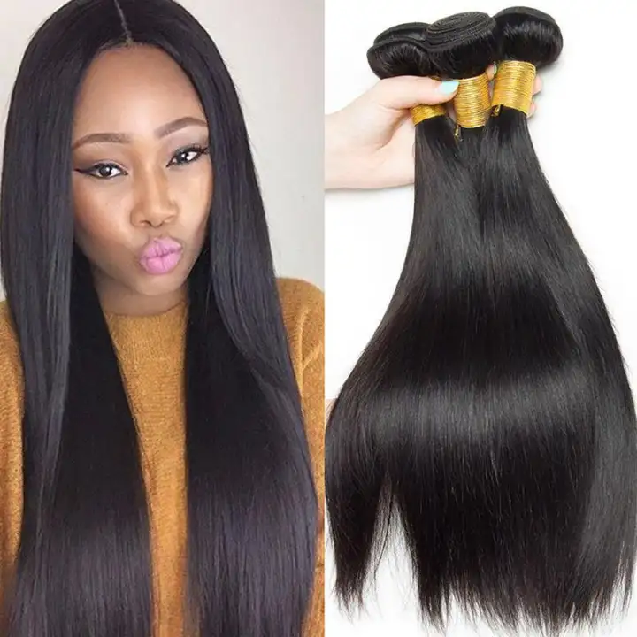 Unprocessed Straight Hair 1 Bundle Natural Black Human Hair