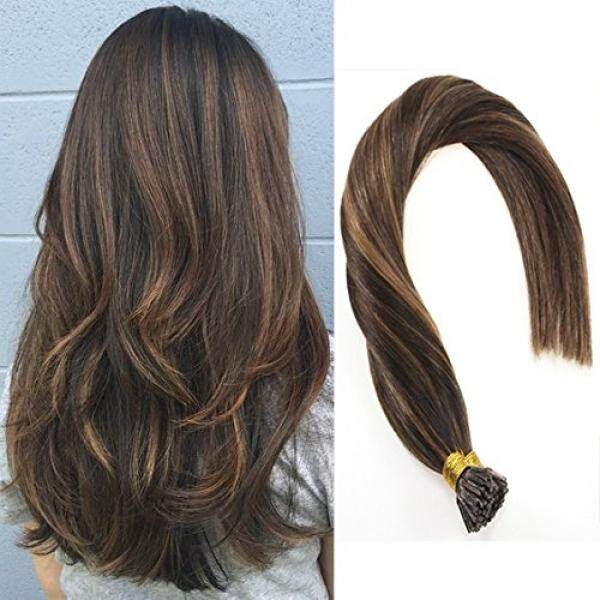 Vesunny 18 I Tip Warna Ekstensi Rambut #2 Darkest Cokelat Memudar Ke # Ight Cokelat Fusion Ekstensi Rambut 1 g/Helai 50G Per Set-Internasional