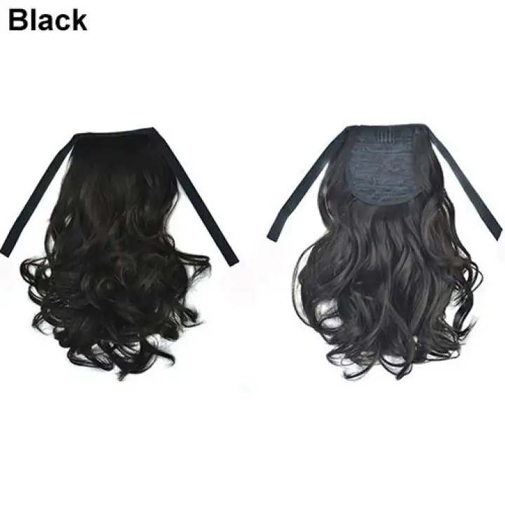 Women S Fashion Wavy Curly False Ponytail Clip Hair Extension