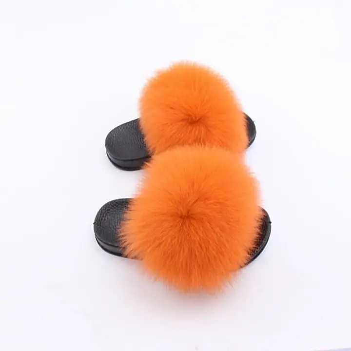 fluffy slides for girls