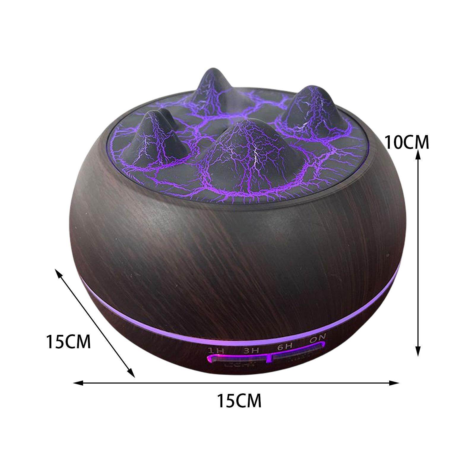 Moon Crystale Air Humidifier Essential Oil Diffuser LED Night Light for Bedroom Study Room