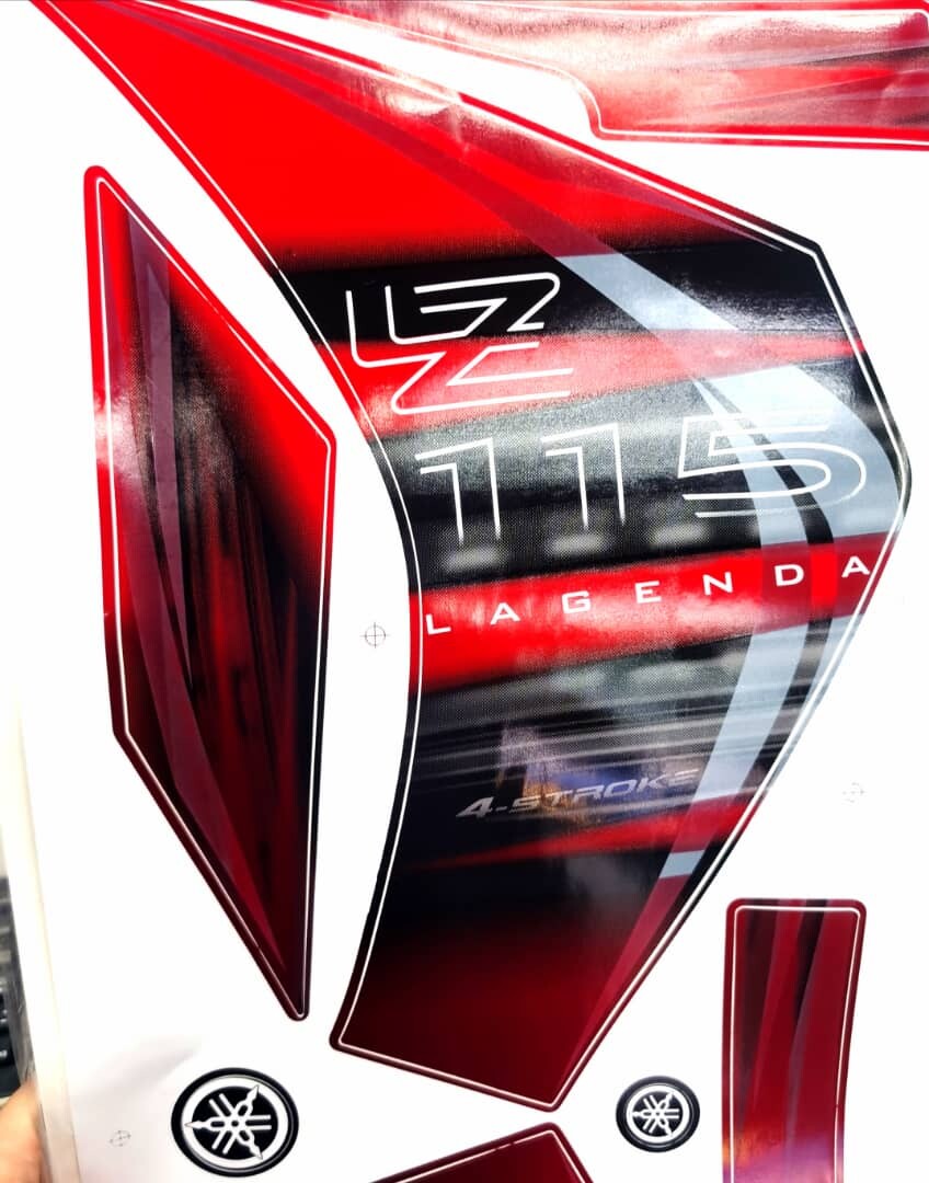 Yamaha Lagenda 115z Body Sticker Grade Aaa Red Lazada