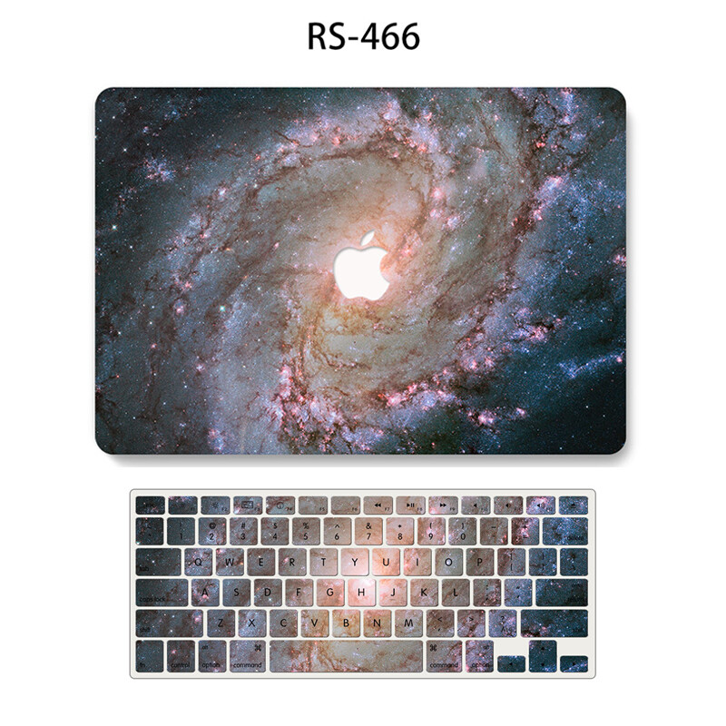 Starry Galaxy Sky Case for New MacBook Air Pro 13 11 Inch Model A1932 A2179 A2337 A2338 M1 Chip with Touch ID 2018 2019 2020 2021 Lightweight Soft Touch Hard Laptop Skin Cover Accessories Set Protective Shell Keyboard Keypad Cover