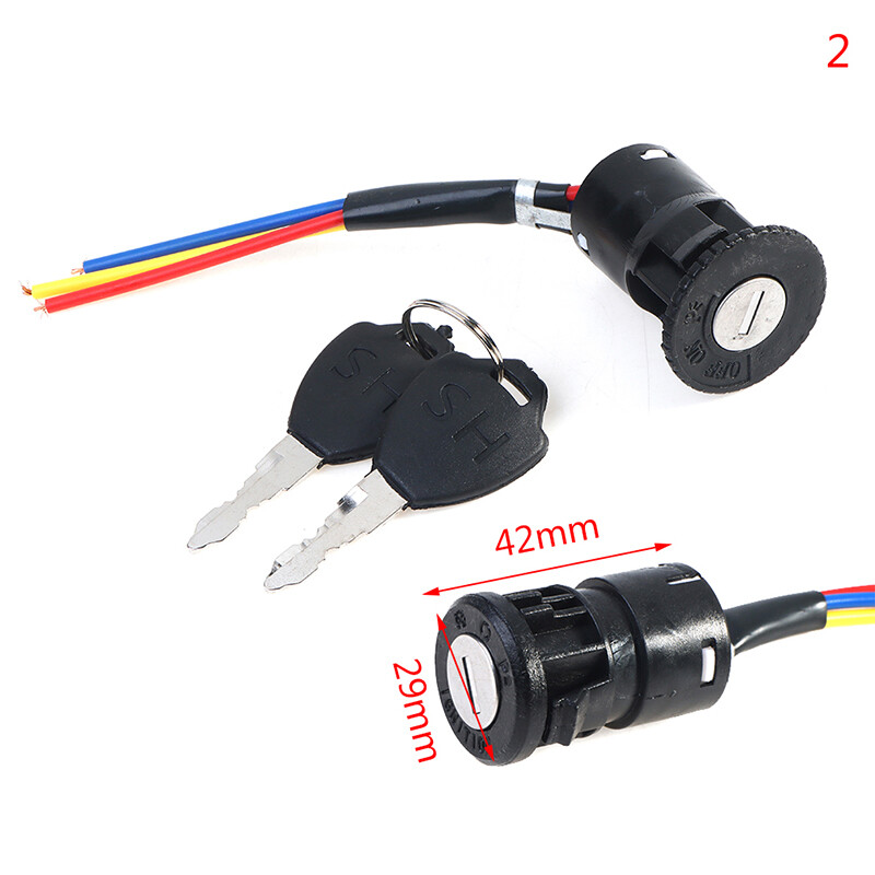 PPBE Universal Ignition Switch Key Power Lock For Electric Bicycle Electric Scooter