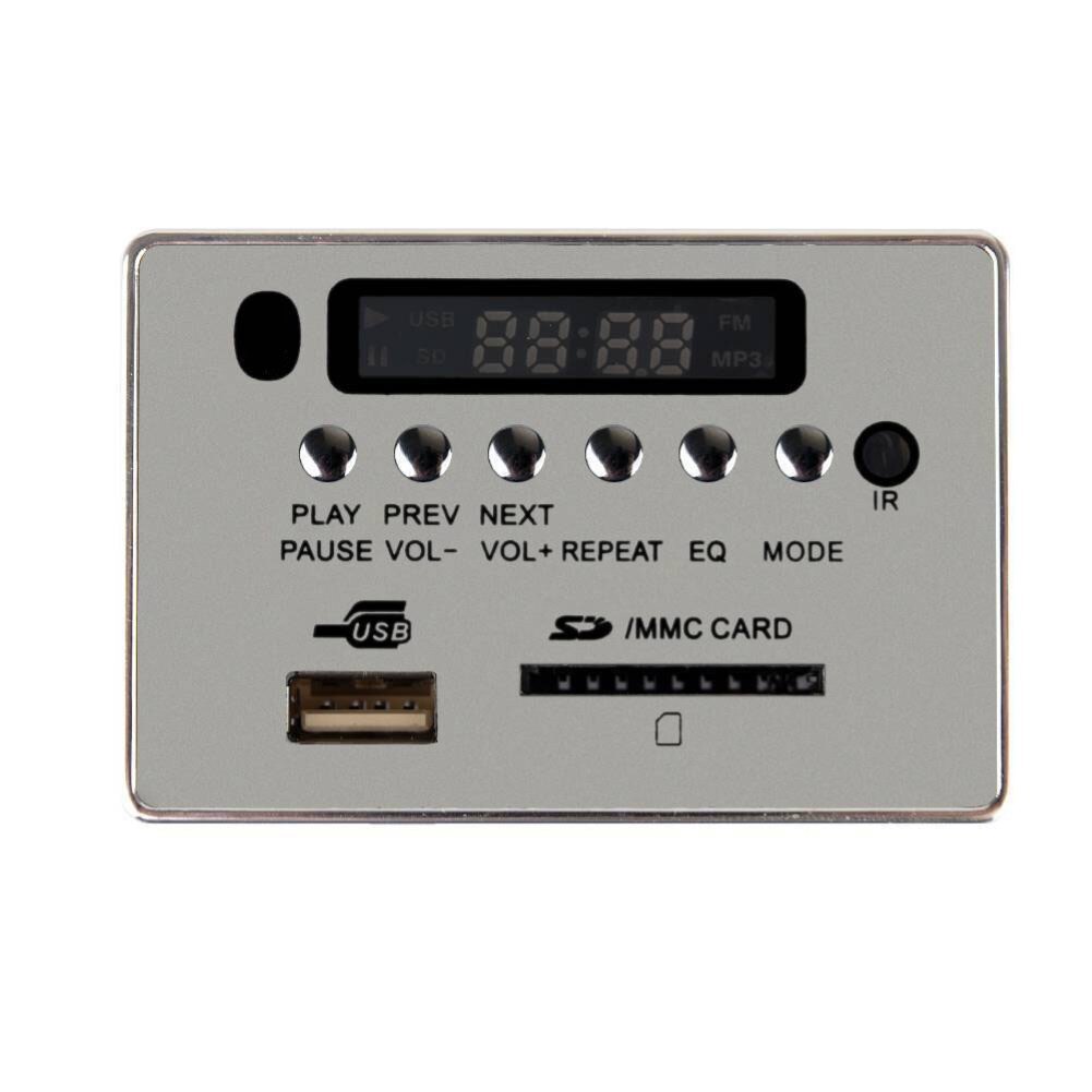 5/12V Car Wireless Bluetooth MP3 Decoder Module USB TF FM Radio Audio Board