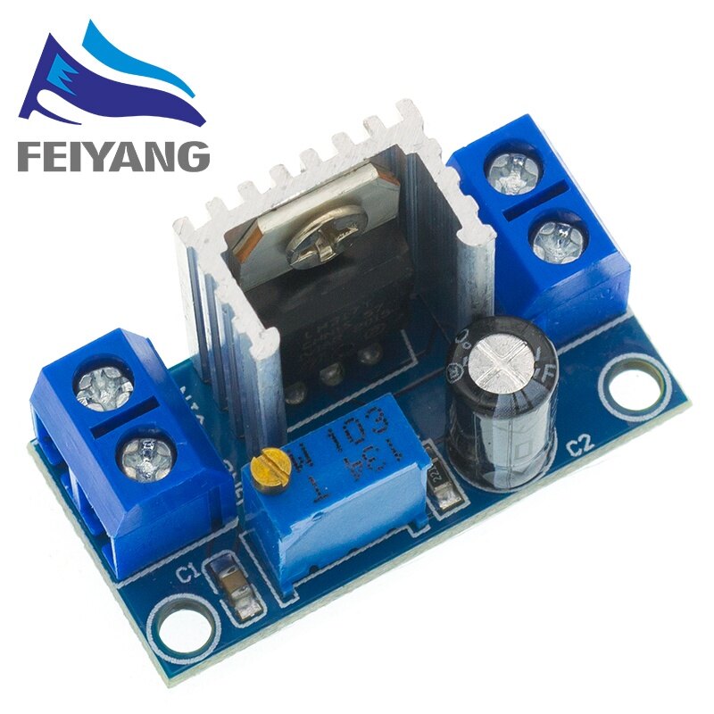 LM317 Adjustable Voltage Regulator Power Supply LM317 DC-DC Converter Buck Step Down Circuit Board Module Linear Regulator