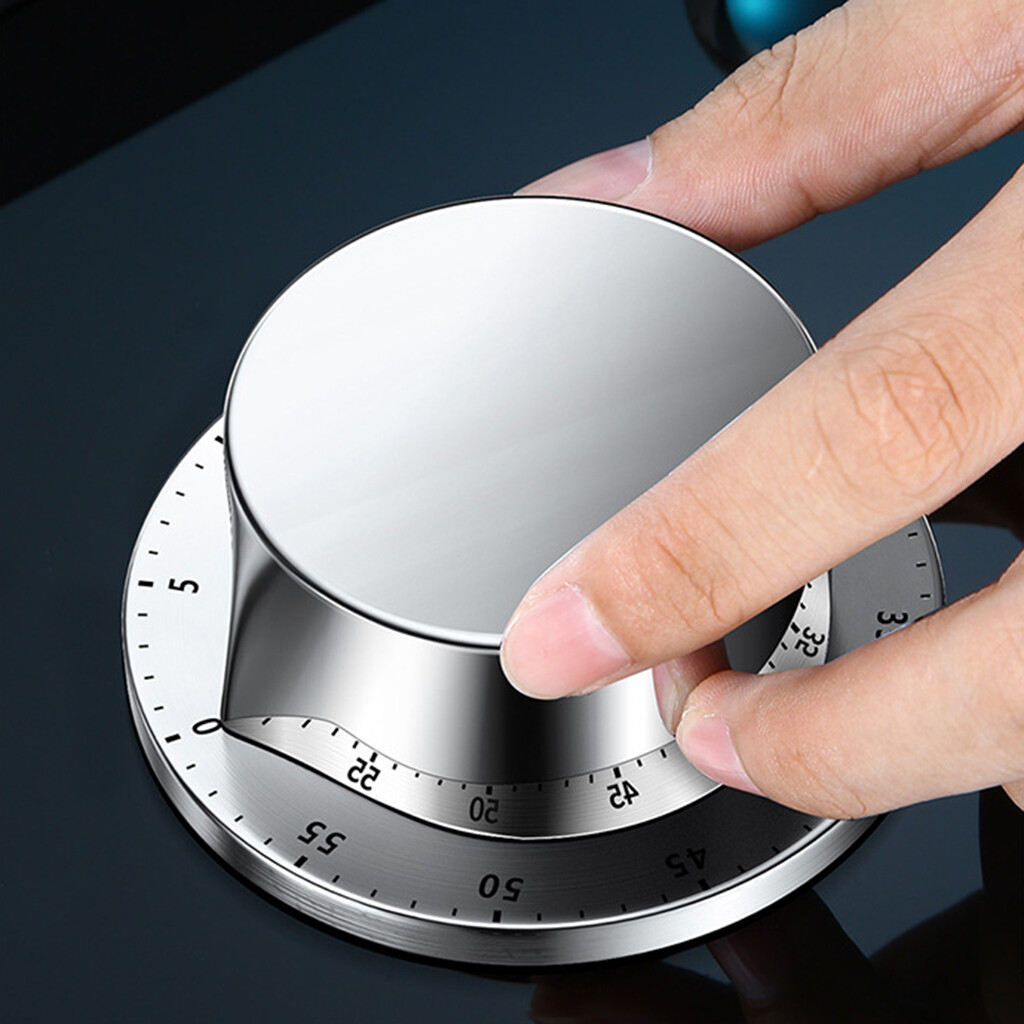 Blesiya Magnetic Kitchen Timer Manual Mechanical Alarm Cooking Countdown Reminder