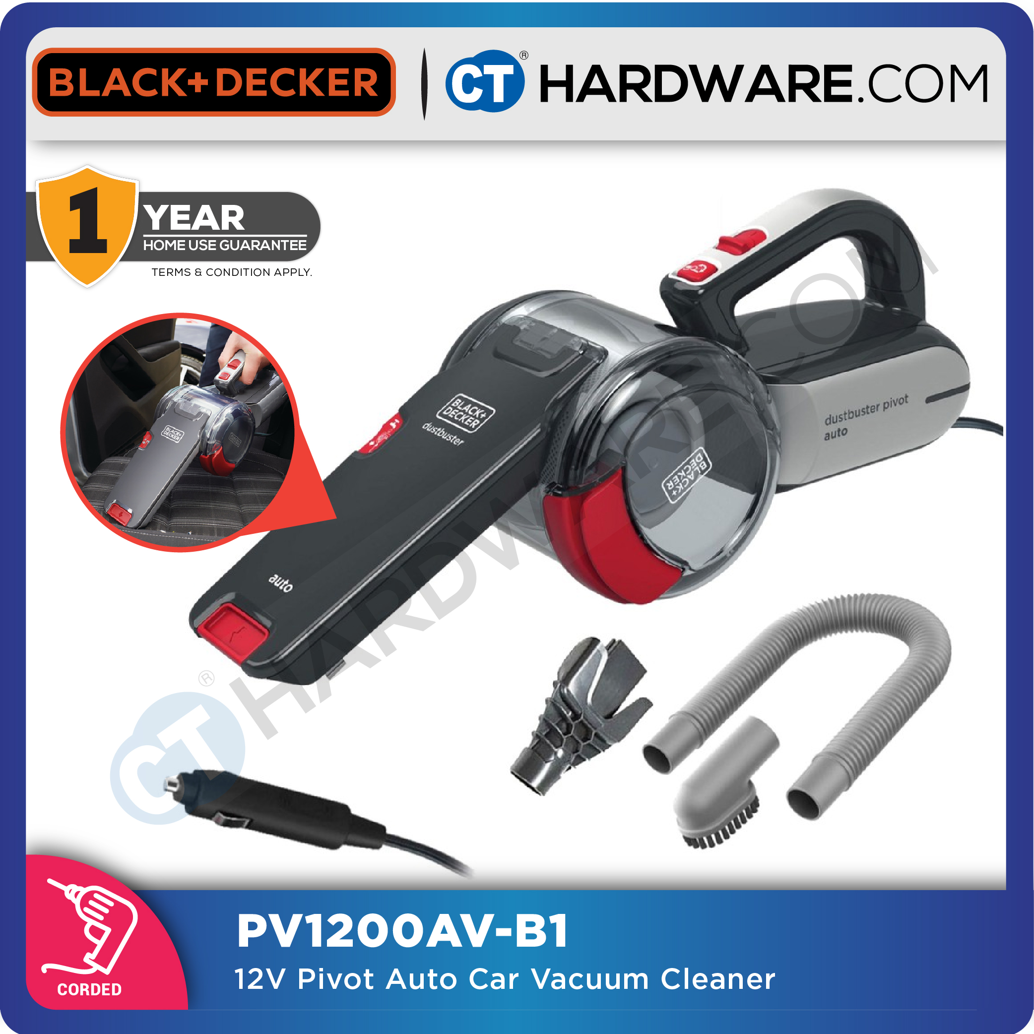 BLACK \u0026 DECKER PV1200AV PIVOT AUTO CAR 
